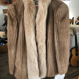 Mink and fox jacket